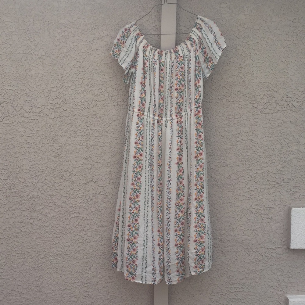 Floral off shoulder dress